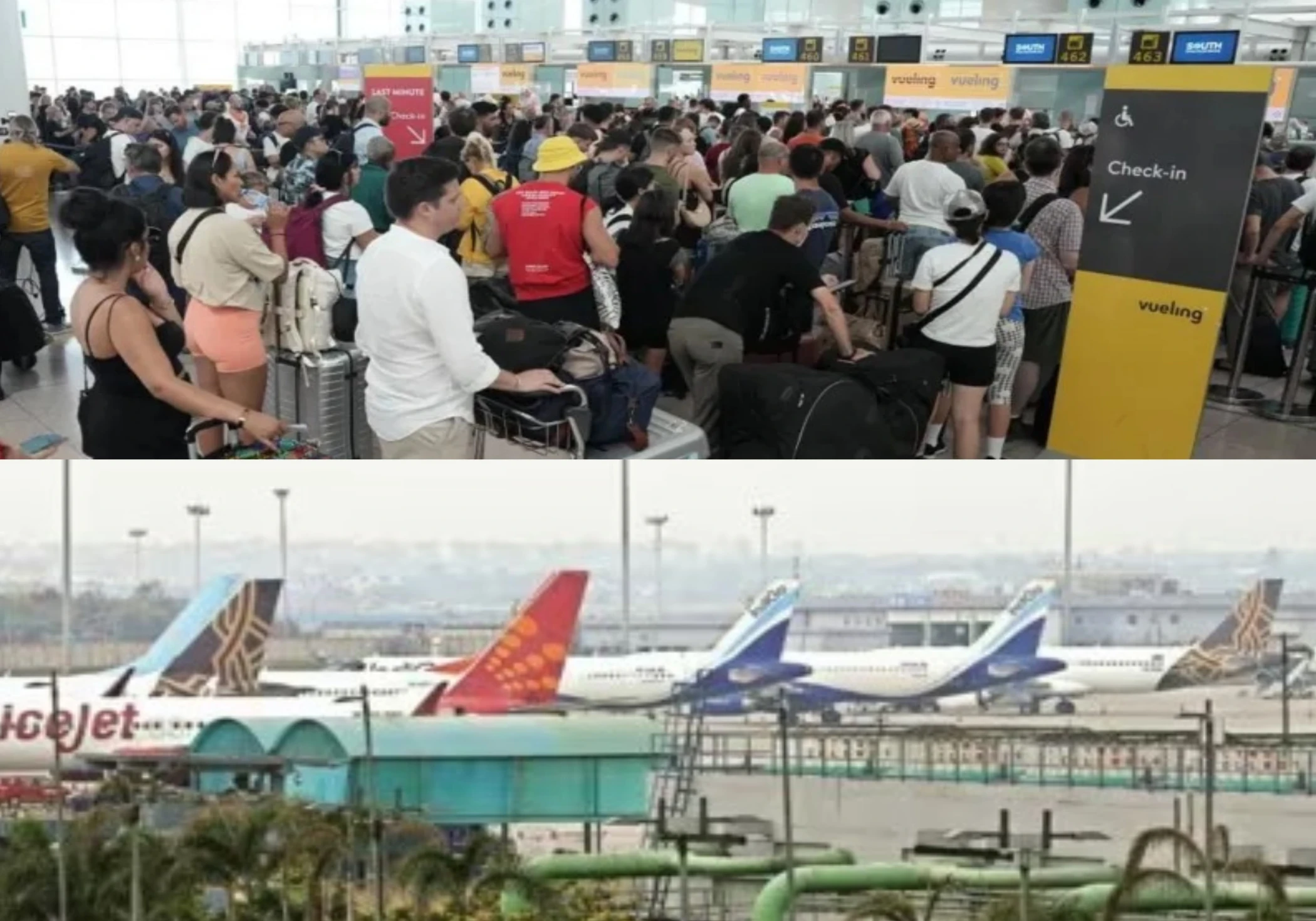 Airports and airlines worldwide, including in India, are experiencing technical difficulties as a result of Microsoft's server outage. Airports and airlines worldwide, including in India, are experiencing technical difficulties as a result of Microsoft's server outage.